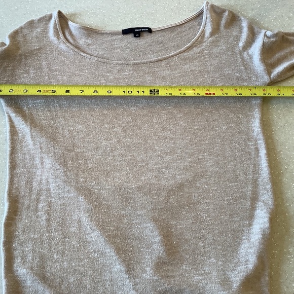 Tally Weijl Cream Lightweight Sweater Top Size XS Long Sleeves Oversized - Picture 4 of 5